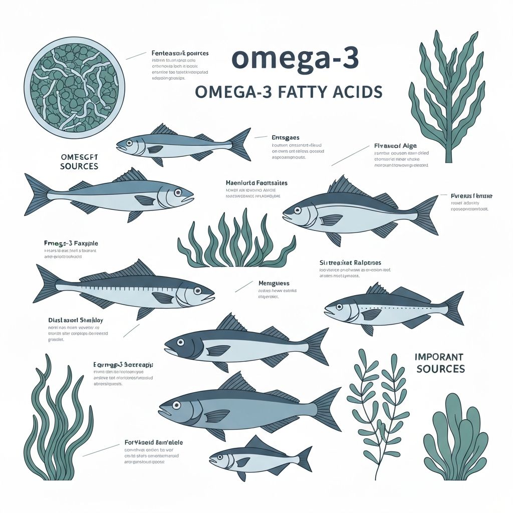 Omega-3 sources fish and algae
